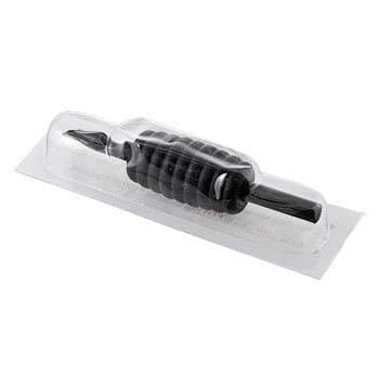 1" Disposable Rubber Grip Tattoo Tube, Flat/Magnum Tip, FT9, Pack Of 20