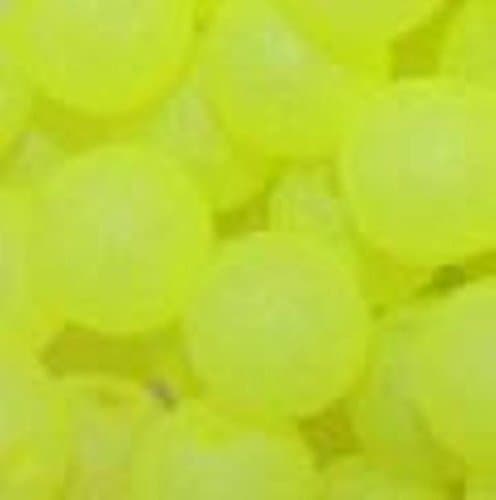Troutbeads Glowbeadz 10mm Chartreuse Glow Fishing Bait Beads Package of 15