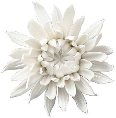 ALYCASO Ceramic Flower Wall Décor Artificial 3D Flower Wall Art for Living Room Home Hallway Bedroom Kitchen Farmhouse Bathroom Dining Room (onesize, F8)