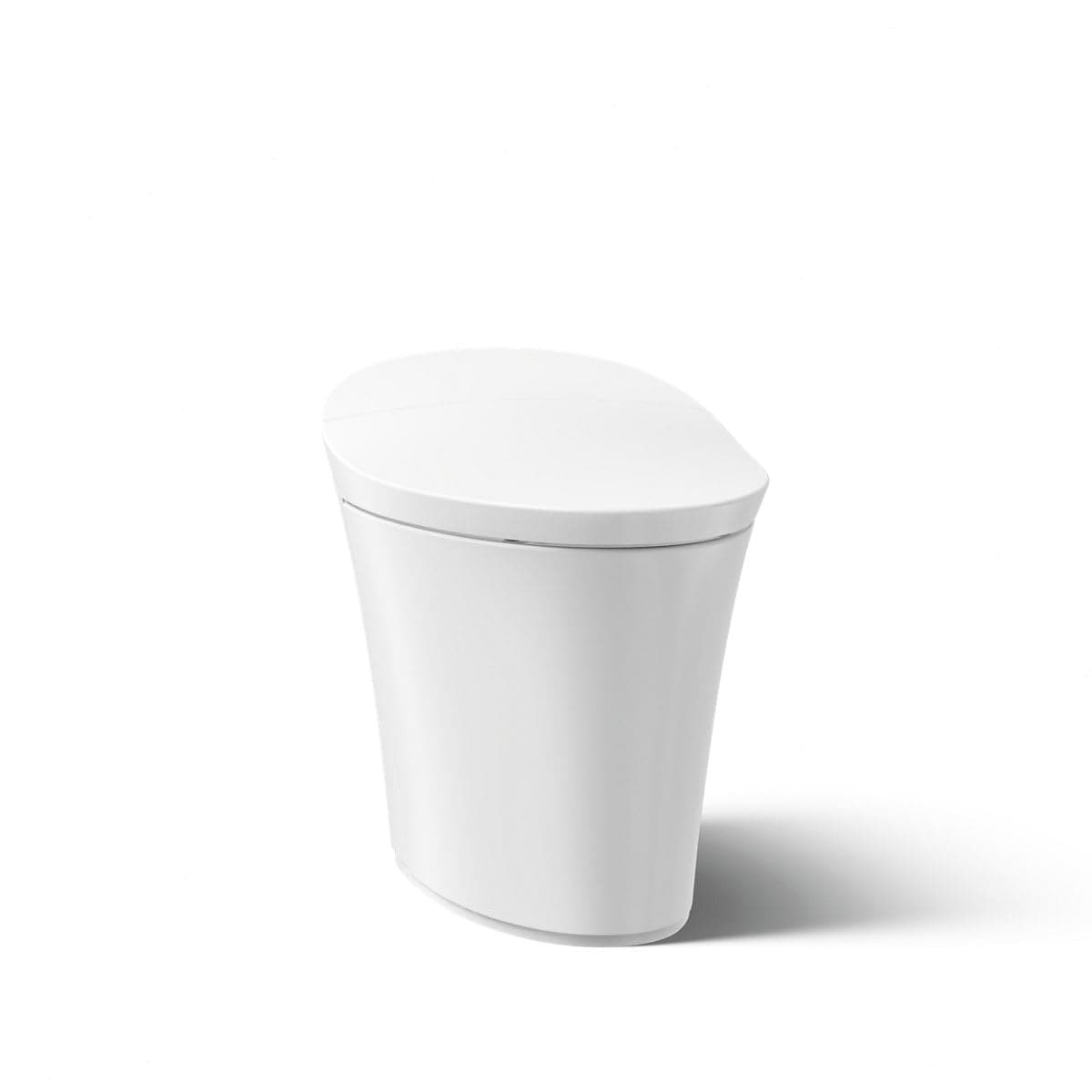 Kohler K-5401-PA-0 Veil Comfort Height Intelligent Skirted One-Piece Elongated Dual-Flush Toilet, White