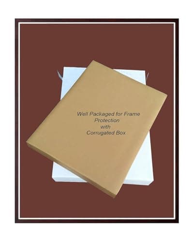 Art n Store: Panchmukhi Lord Hanuman, Bajrangbali, HD Printed Religious & Wall Decor Picture Painting with Plain Wood Frame (7 x 9 inches)