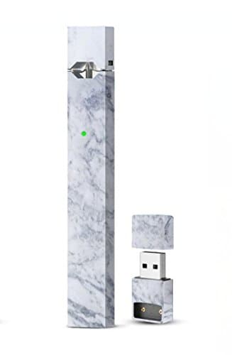 JUUL Skin | JUUL Decal | JUUL Sticker | JUUL Wrap (White Marble) Free Juul Skin for Charger Included