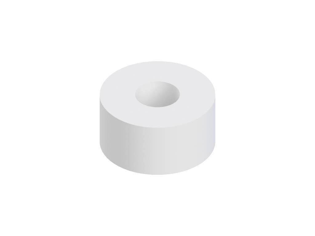 Robosource Nylon Spacer 1/4inches Thick, 1/2inches OD 0.194inches ID, 50 Pack for VEX Robotics
