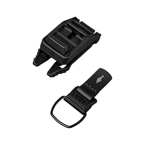 ALPAKA HUB Tactical Clip - EDC Gear Clips - MOLLE Accessories - HUB Keychain - Webbing Belt Clip with Locking Mechanism, Compatible HUB Ecosystem
