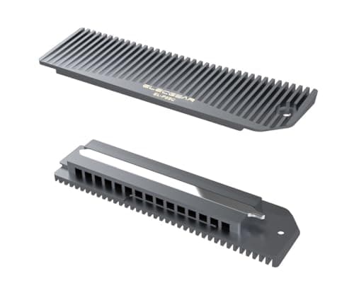 PS5 Slim NVMe SSD Heatsink, P5SC Heat Pipe + Aluminum Cooler Works with Playstation 5 CUH-2000 Internal PCIe M.2 NVMe 4.0 Gen4 SSD, Thermal Pads and Re-Designed SSD Mounting Post Kit