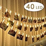 Fairy Lights for Bedroom,40LED 5.2M battery power decoration photo frames warm white [Energy Class A+]