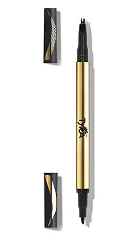Eyebrow Tyra Banks Makeup Brow Shaper & Filler Pen 3 Pronged Brush to Smooth Out Brow Hairs, Then Use the Applicator Side to Define & Precisely Shape the Brows for Perfect Shaped & Full Brows. The 3 Pronged Applicator Allows for Shapely Arches with Perfection. Get Your Gorgeous, Fierce Eyebrows Like All the Models Have. Tyra Banks Product: Menage a Brow Brunette Color