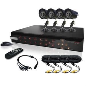 KGUARD NS401-4CW214H All-in-One Surveillance Combo Kit