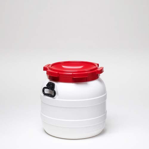 42 Litre 7042 Plastic Waterproof Airtight Watertight Storage Keg Drum Barrel - UN Approved Open Top Wide Mouth Jar - Food Liquid Oil Storage - Kayak Caving Canoeing Watersports Time Capsule