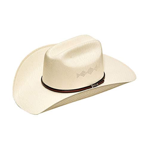 Twister 5X Natural 4in Brim with Eyelets Straw Cowboy Hat Natural