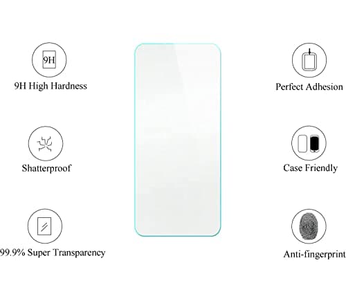 Aroepurt Case Compatible for Redmi 9 Phone Case Cover [with Tempered Glass Screen Protector] Hybrid Case [Folding Support Magnetic] [Frosted anti-fingerprint] Black