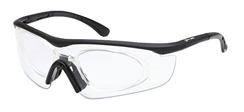 Capri Optics Pro Ride Safety Glass Z87.1+ Safety Rated-Black w/Optical Inserts
