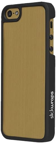 Slickwraps Metal Series the Case for iPhone 5c - Brushed Gold - Carrying Case - Retail Packaging - Brushed Gold