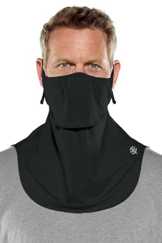 Coolibar UPF 50+ Men's Women's Vermilion UV Layered Mask - Sun Protective