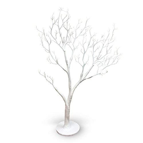 44LLC Decorative 39" Inches Tall White Twig Tree Specially for Holiday, Wedding Home, Displays, Centrepieces, Promoting Events, Christmas Festival, Indoor and Outdoor Use