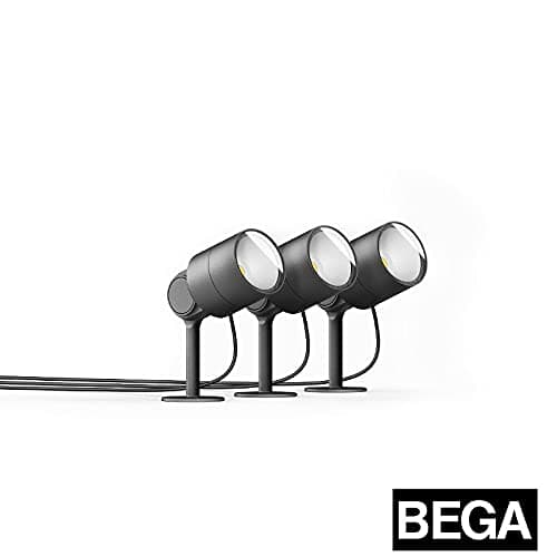BEGA84393 3 x Garden Projectors LED 230V 14W 3000K Outdoor IP65