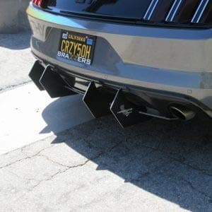 Hardcore Designs Rear Diffuser Compatible with Ford Mustang 2015-17 Made in USA!