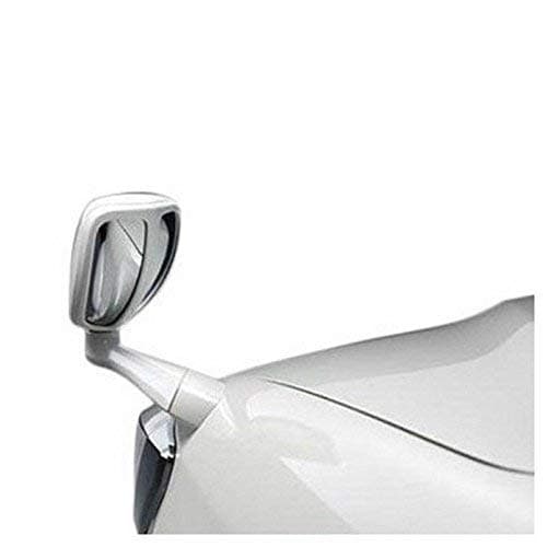 Acrylic Front Fender Bonnet Mirror SUV Wide Angle Mirror for Toyota Fortuner (White)
