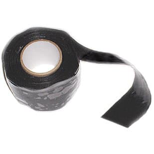 Self Fusing Silicone Tape, Black, 6 Rolls