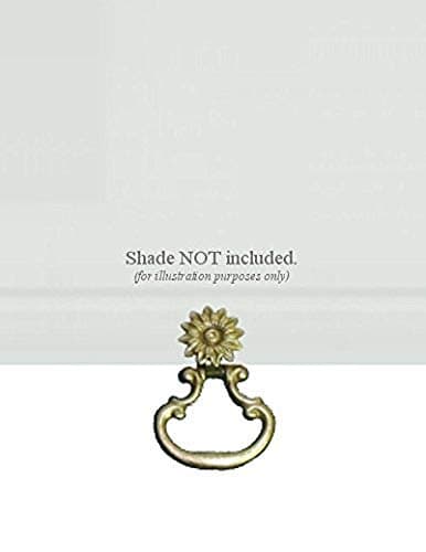 ALURA Roller Window Shade SNAP-ON Metal Ring Pull - Large with Brass Finish - NO Tools Required!