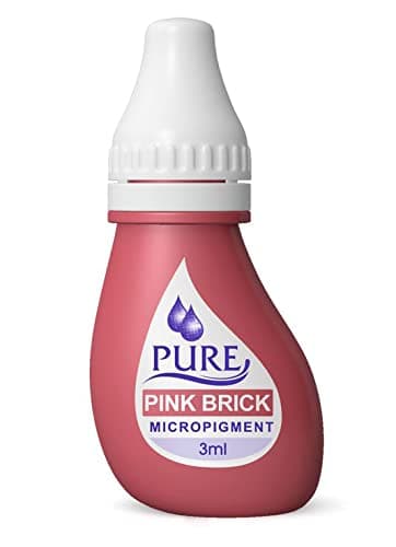Micropigment Pure Pink Brick For Permanent Makeup Microblading Supplies Eyebrow Shading Micropigmentation Cosmetic Tattoo Ink Lip Eyeliner 3ml, Bottle