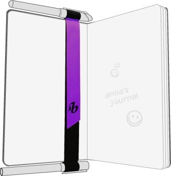 Everyday Innovations Booksling Pen Holder And Bookmark, Grape (BS-Grape)