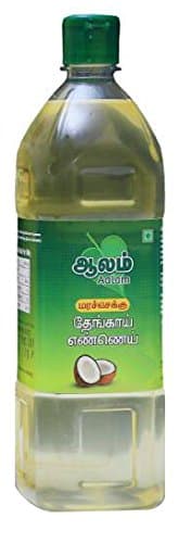 Aalam Cold Pressed / Traditional Wood Pressed Coconut Oil Organic Edible Oil For Skin, Hair & Cooking - 500ml