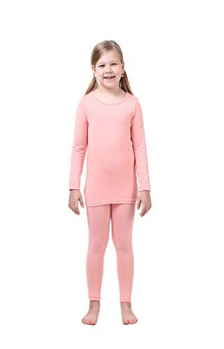 Modal Cotton Thermal Long Underwear Set Breathing Base Layer Long John Pajama for Boy Girl Toddler (24M, Navy)
