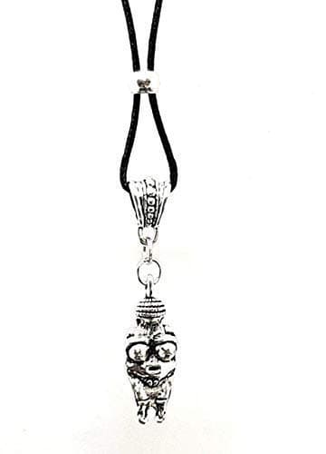 Eclectic Shop UkVenus of Willendorf Fertility Goddess Pendant Cord Necklace Bead Ancient Symbol