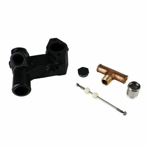 GLM MARINEThermostat Housing Kit with Tee Valve compatible with Mercruiser 305 5.0L 350 5.7 GLM 13230 OEM # 87290A4