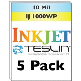 Brainstorm ID Inkjet Teslin Synthetic Paper - 5 Sheets