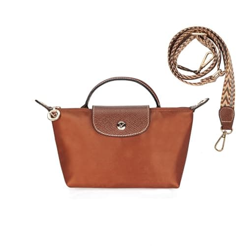 DOMAT Crossbody Bag for Women, Chic Lightweight Purse with Leather Top-handle, Compact Clutch Bag, Shoulder Handbag