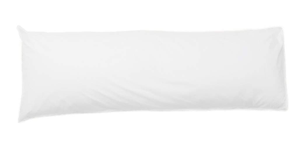 Ridas Bolster Pillowcases 100% Polycotton Blend product 4.6 Feet (54"), White