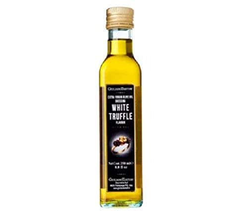 Giuliano Tartufi White Truffle Extra Virgin Olive Oil 250ml - This truffle oil is very easy to use and can be combined with several dishes to enhance the taste of the truffle.