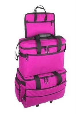 Bluefig 3 Piece Sewing Machine Trolley Set in Pink