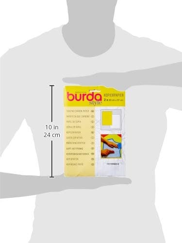 Burda Yellow and White Tracing Carbon Paper, 2 Sheets, 83 x 57 cm
