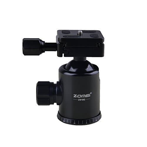ZOMEi Z818C Photography Tripod Ball Head (Updated Version) Ball Head Quick Release Plate Pro Camera Tripod Max to 9 kg