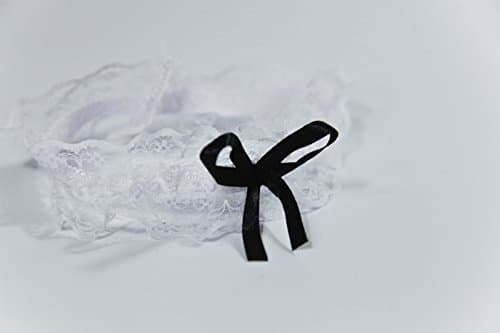 Sexy Women Lingerie Maid Outfit Babydoll Nightwear Chemise Mini Teddy Sleepwear With Leg Straps Necklace