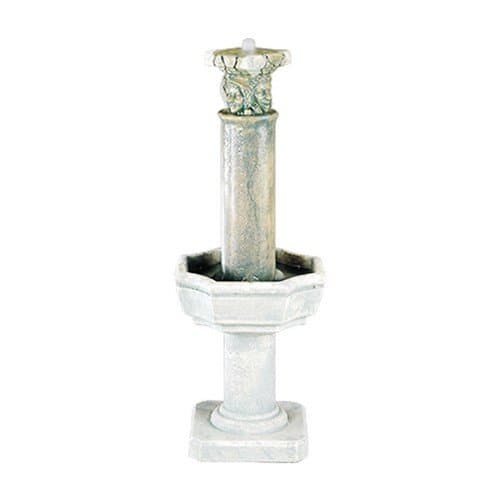 2 Piece Four Seasons Column Fountain, Small, Relic Ebony