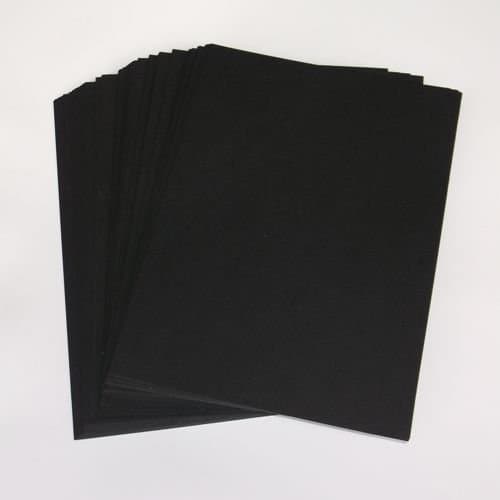 Stella Crafts A4 Black Card Stock x 20 Sheets, 260gsm (297mm x 210mm)