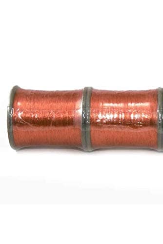 Bhavya Enterprises Zari roll (Metallic Yarn) Thread for Embroidery Work, Beading, Jewellery Making and Crafts (Rust, 2)