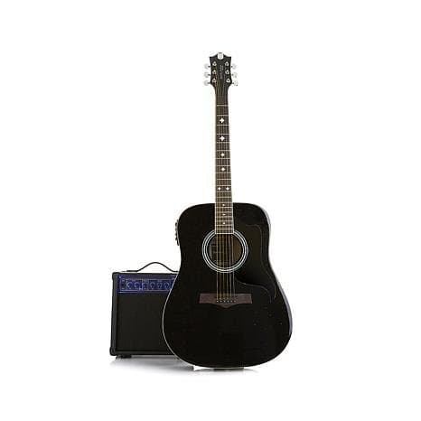 Randy Jackson Studio Series Premiere Acoustic-Electric 23-piece Guitar Package with Bonus microSD Card - Black Diamond Crush