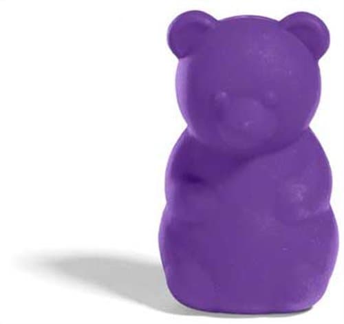 Gimme Gummy Stuffable Bear-Shaped Dog Toy, Large, Purple