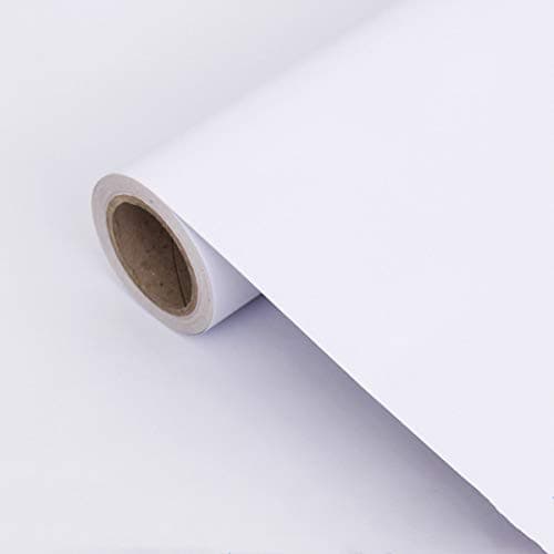 White Wallpaper Table and Door Reform Easy to Apply 16"x118"