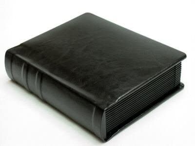 Professional 4x6 All Black Slip In Wedding Photo Album 20 Pages