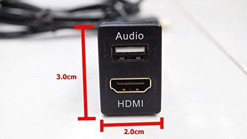 UNIWORLDSAL CABLE HILUX NEW FORTUNER 2012-17USB AUDIO WITH HDMI SOCKET