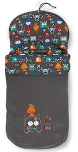 pirulos 45330620 – Sack Trolley, Monsters, 48 x 82 cm, White/Grey