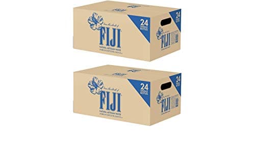 FIJI Water SUPOOBE Natural Artesian 16.9 Fl Oz (Pack of 24 Bottles) (2 Boxes, 24 Pack, 500mL Bottles)