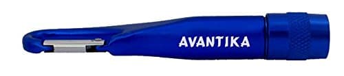 Carabiner Flashlight with text Avantika (first name/surname/nickname)