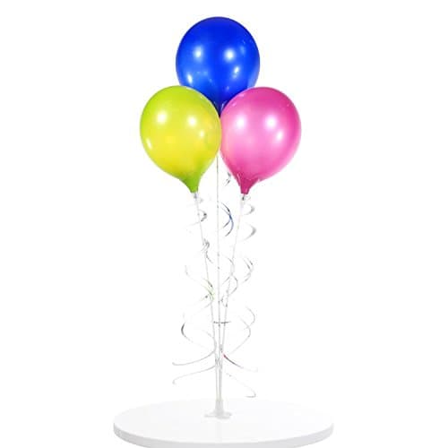 PermaShine - Reusable and Helium Free Triple Balloon Bouquet - Permanent Plastic Indoor and Outdoor Balloons
